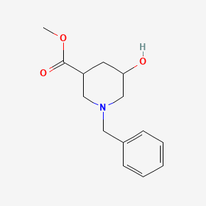 molecular formula C14H19NO3 B13926945 Methyl 1-benzyl-5-hydroxypiperidine-3-carboxylate 