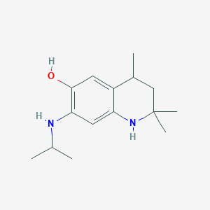 molecular formula C15H24N2O B1392698 7-(Isopropylamino)-2,2,4-trimethyl-1,2,3,4-tetrahydroquinolin-6-ol CAS No. 1256627-69-6