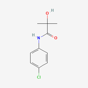 molecular formula C10H12ClNO2 B13926999 Propanamide, N-(4-chlorophenyl)-2-hydroxy-2-methyl- CAS No. 62100-41-8