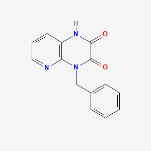molecular formula C14H11N3O2 B1392702 4-Benzyl-2-hydroxypyrido[2,3-b]pyrazin-3(4H)-one CAS No. 1243022-01-6