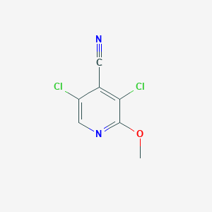 molecular formula C7H4Cl2N2O B1392705 3,5-Dichloro-2-methoxyisonicotinonitrile CAS No. 1221791-88-3