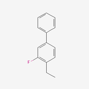 molecular formula C14H13F B13927068 4-Ethyl-3-fluoro-1,1'-biphenyl CAS No. 92814-30-7