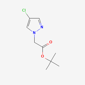 molecular formula C9H13ClN2O2 B13927070 tert-butyl 2-(4-chloro-1H-pyrazol-1-yl)acetate 