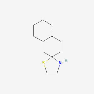 molecular formula C12H21NS B1392708 octahydro-1H-spiro[naphthalene-2,2'-[1,3]thiazolidine] CAS No. 1221792-92-2