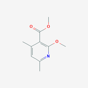 molecular formula C10H13NO3 B13927095 Methyl 2-methoxy-4,6-dimethylnicotinate 