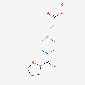 molecular formula C12H19KN2O4 B1392711 3-[4-(氧代环己烷-2-羰基)哌嗪-1-基]丙酸钾 CAS No. 1281154-60-6