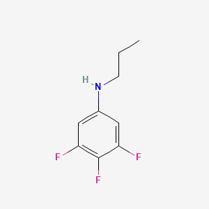 molecular formula C9H10F3N B1392712 3,4,5-trifluoro-N-propylaniline CAS No. 1242882-30-9