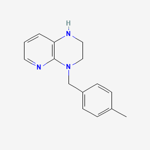 molecular formula C15H17N3 B1392713 4-(4-甲基苄基)-1,2,3,4-四氢吡啶并[2,3-b]吡嗪 CAS No. 1242879-21-5