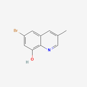 molecular formula C10H8BrNO B13927156 6-Bromo-3-methylquinolin-8-ol 
