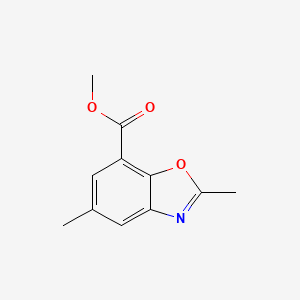 molecular formula C11H11NO3 B1392720 Methyl 2,5-dimethyl-1,3-benzoxazole-7-carboxylate CAS No. 1221792-61-5