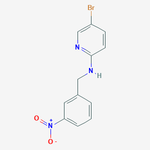 molecular formula C12H10BrN3O2 B13927219 N-(3-nitrobenzyl)-5-bromopyridin-2-amine CAS No. 1284856-03-6