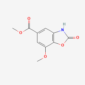 molecular formula C10H9NO5 B1392722 Methyl 7-methoxy-2-oxo-2,3-dihydro-1,3-benzoxazole-5-carboxylate CAS No. 1221792-78-4