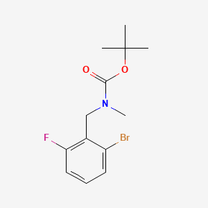 molecular formula C13H17BrFNO2 B13927232 tert-Butyl 2-bromo-6-fluorobenzyl(methyl)carbamate 