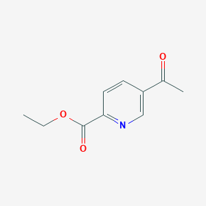 molecular formula C10H11NO3 B1392725 Ethyl 5-acetyl-2-pyridinecarboxylate CAS No. 99060-45-4