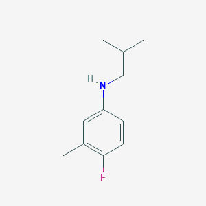 molecular formula C11H16FN B1392726 (4-Fluoro-3-methylphenyl)isobutylamine CAS No. 1242904-58-0