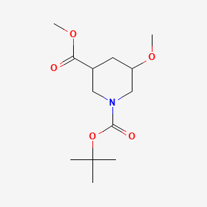 molecular formula C13H23NO5 B13927283 O1-Tert-butyl O3-methyl 5-methoxypiperidine-1,3-dicarboxylate 