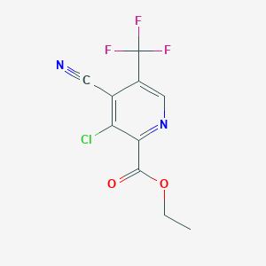 Ethyl 3-chloro-4-cyano-5-(trifluoromethyl)-2-pyridinecarboxylate