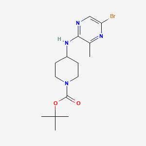 molecular formula C15H23BrN4O2 B13927324 tert-Butyl 4-((5-bromo-3-methylpyrazin-2-yl)amino)piperidine-1-carboxylate 