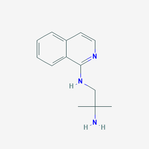 molecular formula C13H17N3 B13927347 N1-1-Isoquinolinyl-2-methyl-1,2-propanediamine 