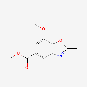 molecular formula C11H11NO4 B1392741 Methyl 7-methoxy-2-methyl-1,3-benzoxazole-5-carboxylate CAS No. 1197944-26-5