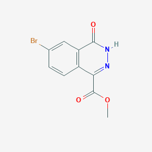molecular formula C10H7BrN2O3 B13927436 Methyl 6-bromo-4-oxo-3,4-dihydrophthalazine-1-carboxylate 