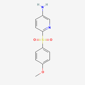 B1392751 6-[(4-Methoxyphenyl)sulfonyl]-3-pyridinylamine CAS No. 1221792-06-8
