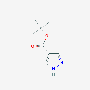 molecular formula C8H12N2O2 B1392755 tert-Butyl 1H-pyrazole-4-carboxylate CAS No. 611239-23-7