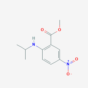 B1392756 Methyl 2-(isopropylamino)-5-nitrobenzenecarboxylate CAS No. 1221791-75-8