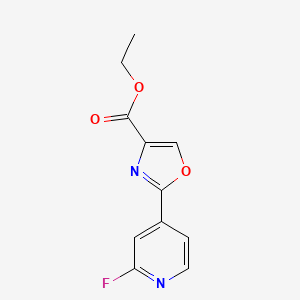 molecular formula C11H9FN2O3 B13927574 Ethyl 2-(2-fluoropyridin-4-yl)oxazole-4-carboxylate 