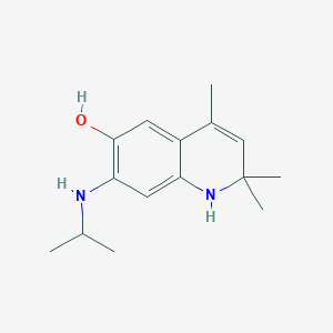 molecular formula C15H22N2O B1392766 7-(Isopropylamino)-2,2,4-trimethyl-1,2-dihydroquinolin-6-ol CAS No. 1256627-98-1