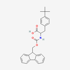 molecular formula C28H29NO4 B1392767 FMOC-DL-4-tert-butyl-PHE CAS No. 1236257-38-7