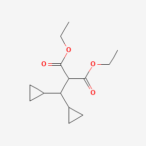 molecular formula C14H22O4 B13927747 Diethyl 2-(dicyclopropylmethyl)malonate 