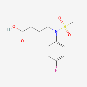 4-[(4-Fluorophenyl)(methylsulfonyl)amino]butanoic acid