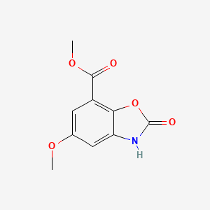 molecular formula C10H9NO5 B1392786 Methyl 5-methoxy-2-oxo-2,3-dihydro-1,3-benzoxazole-7-carboxylate CAS No. 1221791-71-4