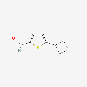 molecular formula C9H10OS B13927918 5-Cyclobutyl-2-thiophenecarboxaldehyde 
