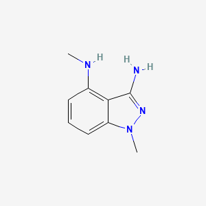 molecular formula C9H12N4 B1392794 N4,1-Dimethyl-1H-indazole-3,4-diamine CAS No. 1221792-30-8