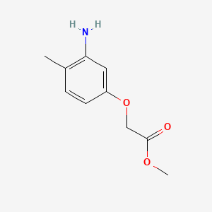 molecular formula C10H13NO3 B13928007 Methyl 2-(3-amino-4-methylphenoxy)acetate 
