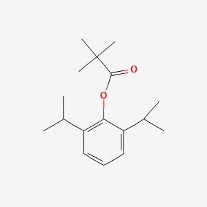 molecular formula C17H26O2 B13928025 [2,6-Di(propan-2-yl)phenyl] 2,2-dimethylpropanoate CAS No. 54644-44-9