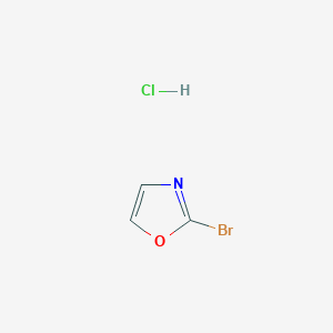 molecular formula C3H3BrClNO B1392803 2-Bromo-1,3-oxazole hydrochloride CAS No. 1305712-69-9