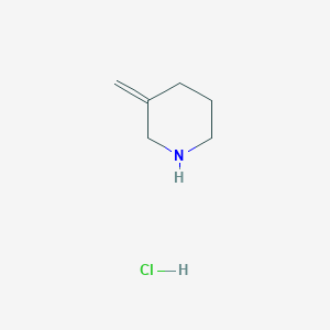 molecular formula C6H12ClN B1392805 3-Methylidenepiperidine hydrochloride CAS No. 155137-12-5