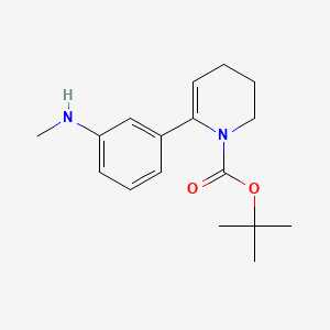 molecular formula C17H24N2O2 B13928064 tert-Butyl 6-(3-(methylamino)phenyl)-3,4-dihydropyridine-1(2H)-carboxylate 