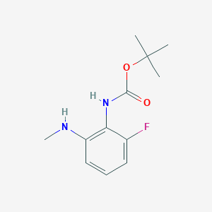 molecular formula C12H17FN2O2 B13928076 Tert-butyl 2-fluoro-6-(methylamino)phenylcarbamate 