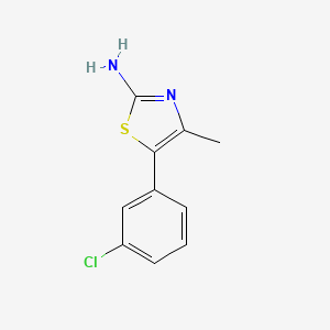 molecular formula C10H9ClN2S B13928077 5-(3-Chlorophenyl)-4-methylthiazol-2-amine 