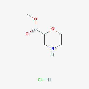 molecular formula C6H12ClNO3 B1392808 吗啉-2-甲酸甲酯盐酸盐 CAS No. 937063-34-8