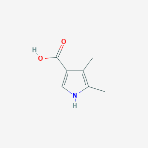 molecular formula C7H9NO2 B13928115 4,5-dimethyl-1H-pyrrole-3-carboxylic acid 