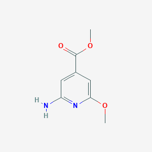 molecular formula C8H10N2O3 B13928133 Methyl 2-amino-6-methoxyisonicotinate 