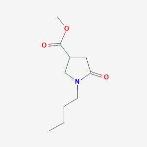 molecular formula C10H17NO3 B1392814 Methyl 1-butyl-5-oxopyrrolidine-3-carboxylate CAS No. 59857-87-3