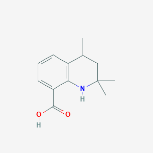 molecular formula C13H17NO2 B1392815 2,2,4-Trimethyl-1,2,3,4-tetrahydroquinoline-8-carboxylic acid CAS No. 1256628-15-5