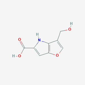 molecular formula C8H7NO4 B13928158 3-Hydroxymethyl-4h-furo[3,2-b]pyrrole-5-carboxylic acid CAS No. 1007386-68-6