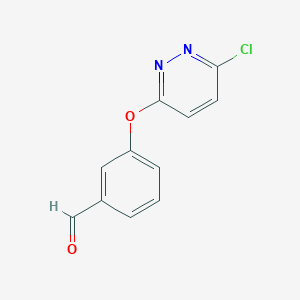 3-[(6-Chloropyridazin-3-yl)oxy]benzaldehyde
